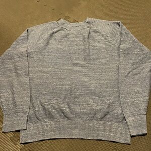 GAP Men's Long Sleeve Seed Stitch Crew Neck Ribbed Cuffs Sweater
